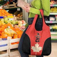 Canada Cricket Custom Grocery Bag Classic Maple Leaf - Wonder Print Shop