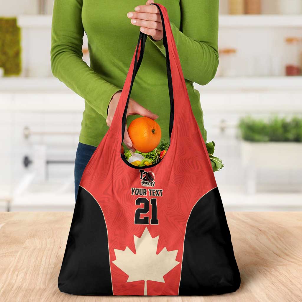 Canada Cricket Custom Grocery Bag Classic Maple Leaf - Wonder Print Shop
