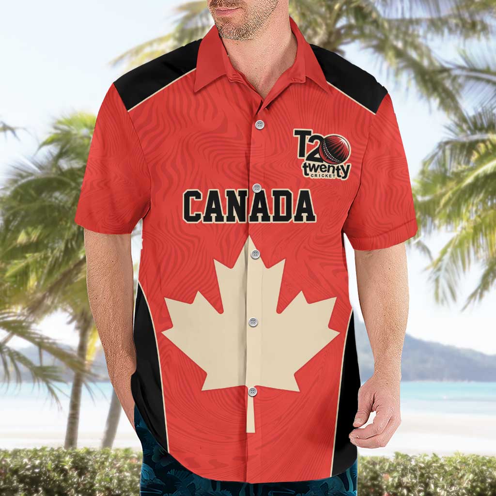 Canada Cricket Custom Hawaiian Shirt Classic Maple Leaf - Wonder Print Shop