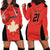 Canada Cricket Custom Hoodie Dress Classic Maple Leaf - Wonder Print Shop