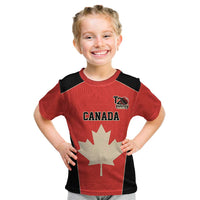 Canada Cricket Custom Kid T Shirt Classic Maple Leaf - Wonder Print Shop