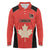 Canada Cricket Custom Long Sleeve Polo Shirt Classic Maple Leaf - Wonder Print Shop