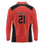 Canada Cricket Custom Long Sleeve Polo Shirt Classic Maple Leaf - Wonder Print Shop