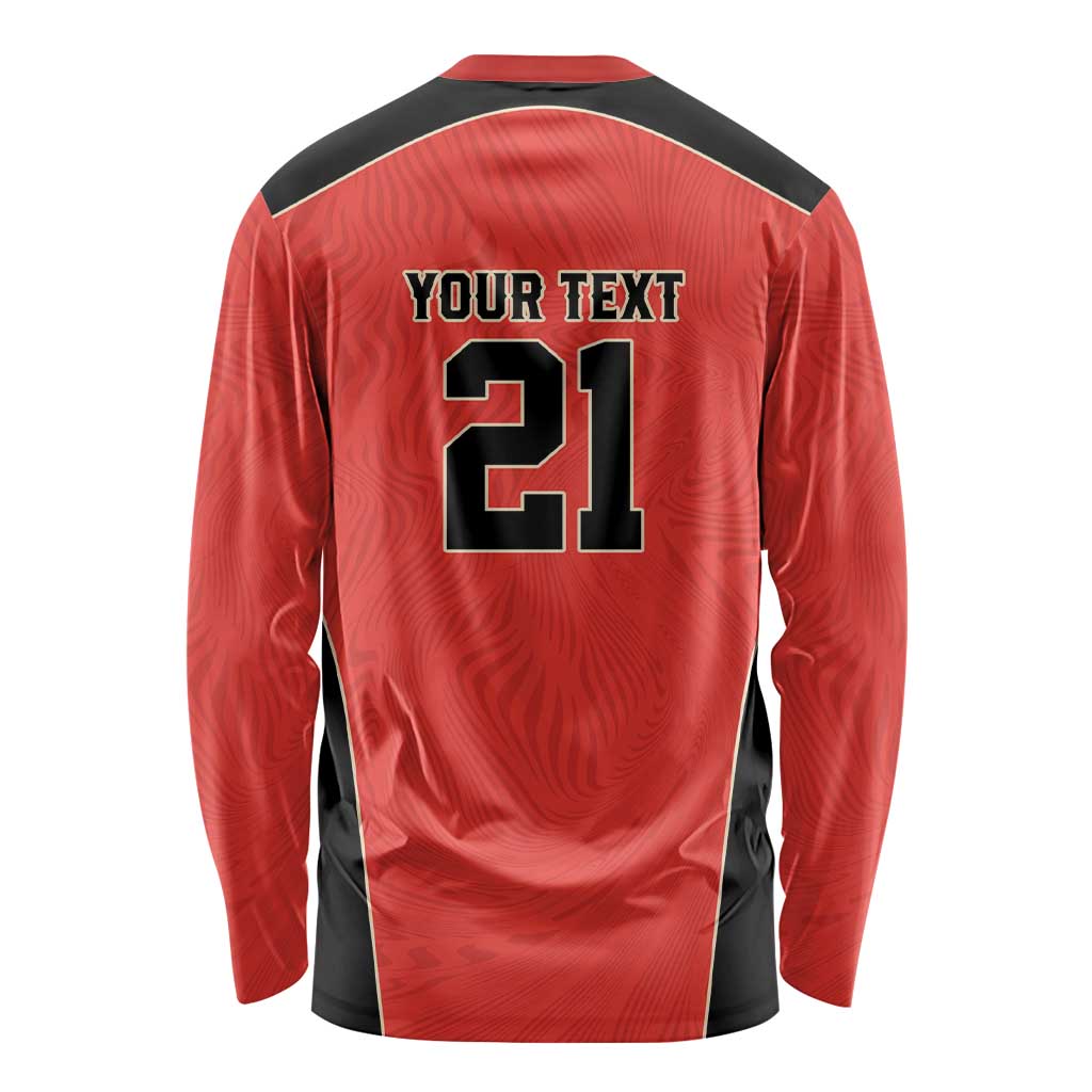 Canada Cricket Custom Long Sleeve Shirt Classic Maple Leaf - Wonder Print Shop