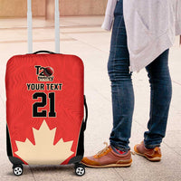Canada Cricket Custom Luggage Cover Classic Maple Leaf - Wonder Print Shop