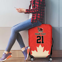 Canada Cricket Custom Luggage Cover Classic Maple Leaf - Wonder Print Shop