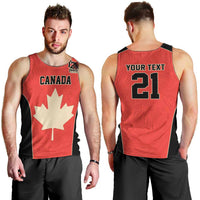 Canada Cricket Custom Men Tank Top Classic Maple Leaf - Wonder Print Shop