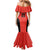 Canada Cricket Custom Mermaid Dress Classic Maple Leaf - Wonder Print Shop