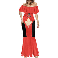 Canada Cricket Custom Mermaid Dress Classic Maple Leaf - Wonder Print Shop