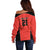 Canada Cricket Custom Off Shoulder Sweater Classic Maple Leaf - Wonder Print Shop