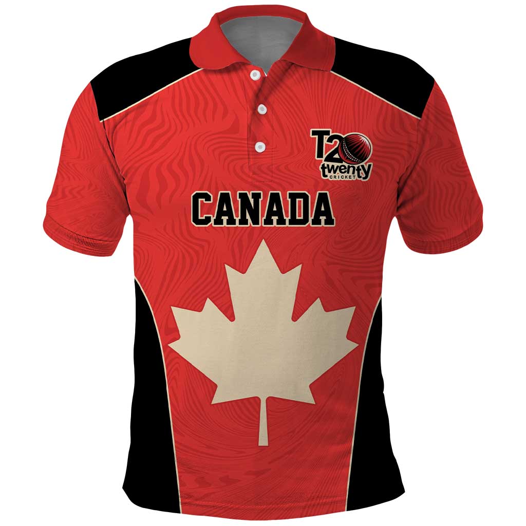 Canada Cricket Custom Polo Shirt Classic Maple Leaf - Wonder Print Shop