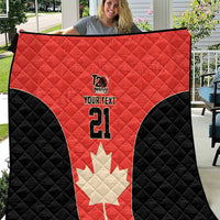 Canada Cricket Custom Quilt Classic Maple Leaf - Wonder Print Shop