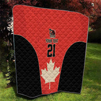 Canada Cricket Custom Quilt Classic Maple Leaf - Wonder Print Shop