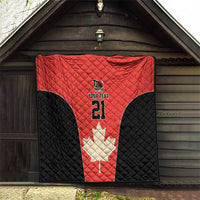 Canada Cricket Custom Quilt Classic Maple Leaf - Wonder Print Shop