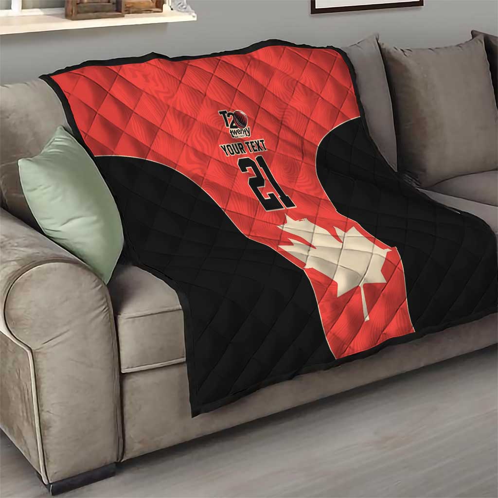 Canada Cricket Custom Quilt Classic Maple Leaf - Wonder Print Shop