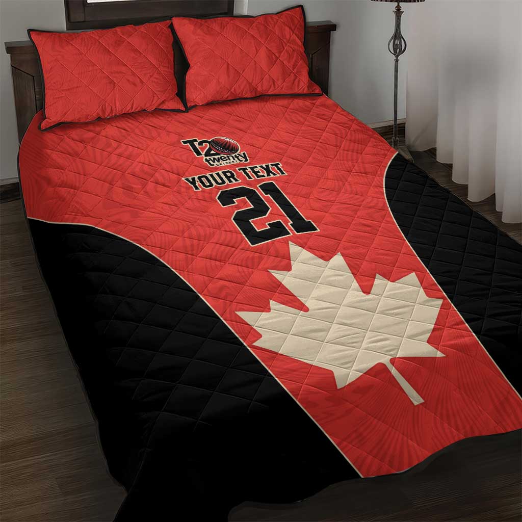 Canada Cricket Custom Quilt Bed Set Classic Maple Leaf - Wonder Print Shop