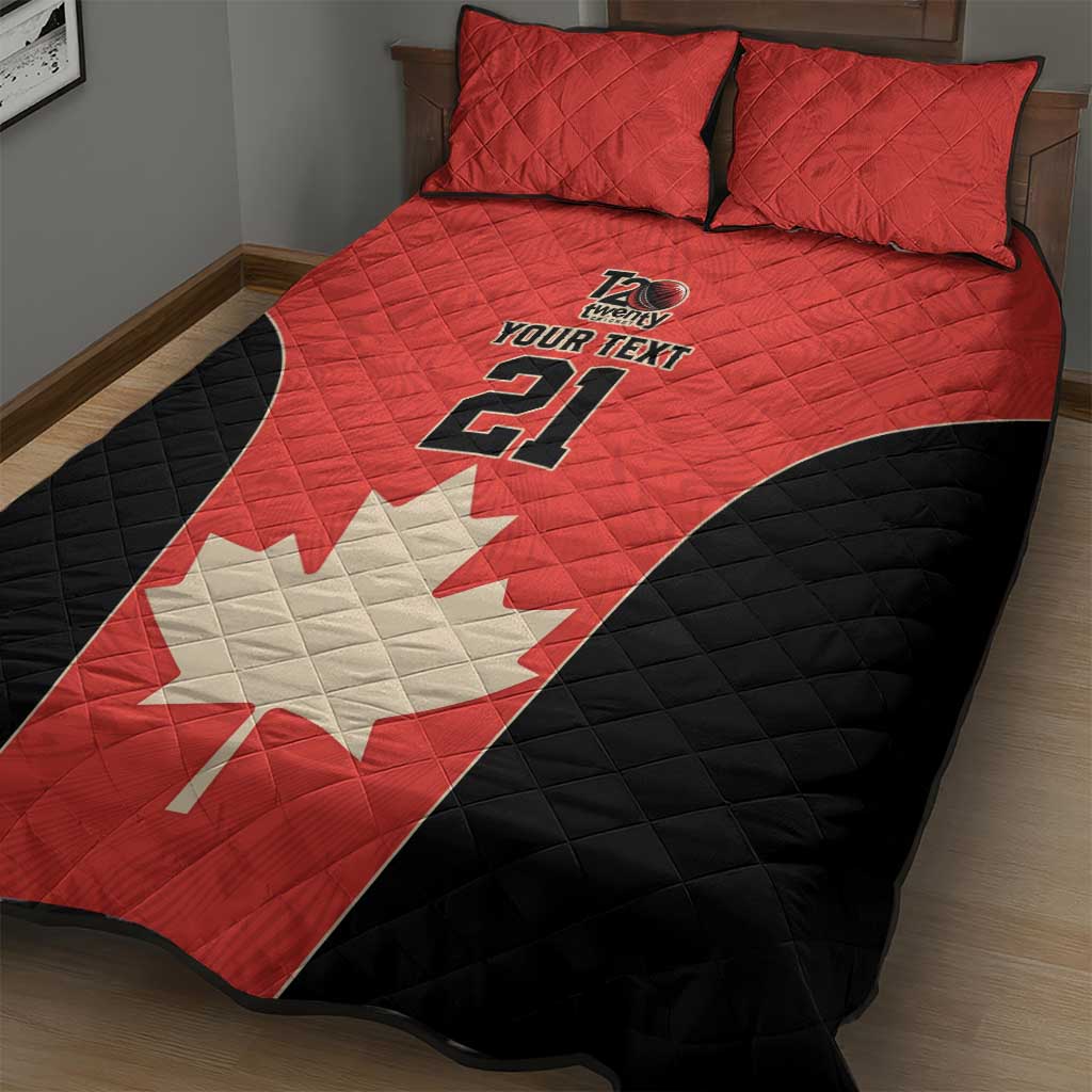 Canada Cricket Custom Quilt Bed Set Classic Maple Leaf - Wonder Print Shop