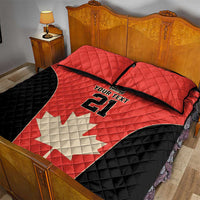 Canada Cricket Custom Quilt Bed Set Classic Maple Leaf - Wonder Print Shop