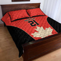 Canada Cricket Custom Quilt Bed Set Classic Maple Leaf - Wonder Print Shop