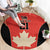 Canada Cricket Custom Round Carpet Classic Maple Leaf - Wonder Print Shop