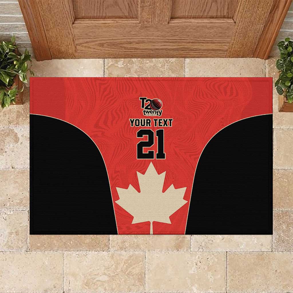 Canada Cricket Custom Rubber Doormat Classic Maple Leaf - Wonder Print Shop