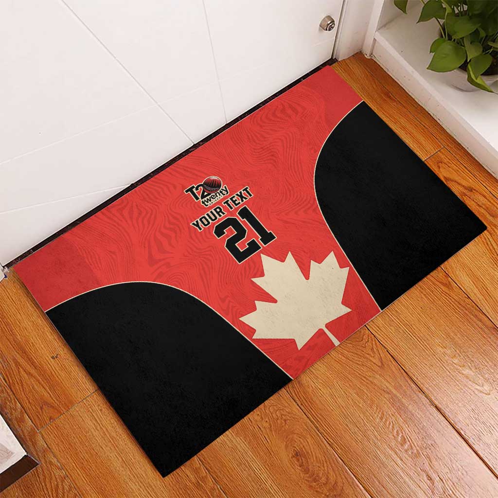 Canada Cricket Custom Rubber Doormat Classic Maple Leaf - Wonder Print Shop