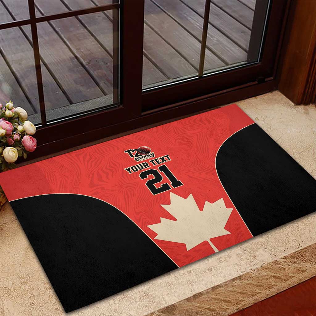 Canada Cricket Custom Rubber Doormat Classic Maple Leaf - Wonder Print Shop
