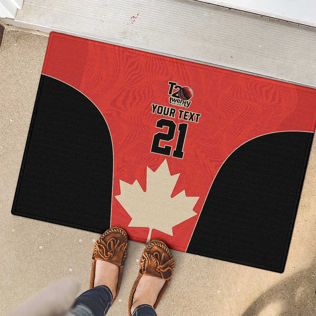 Canada Cricket Custom Rubber Doormat Classic Maple Leaf - Wonder Print Shop