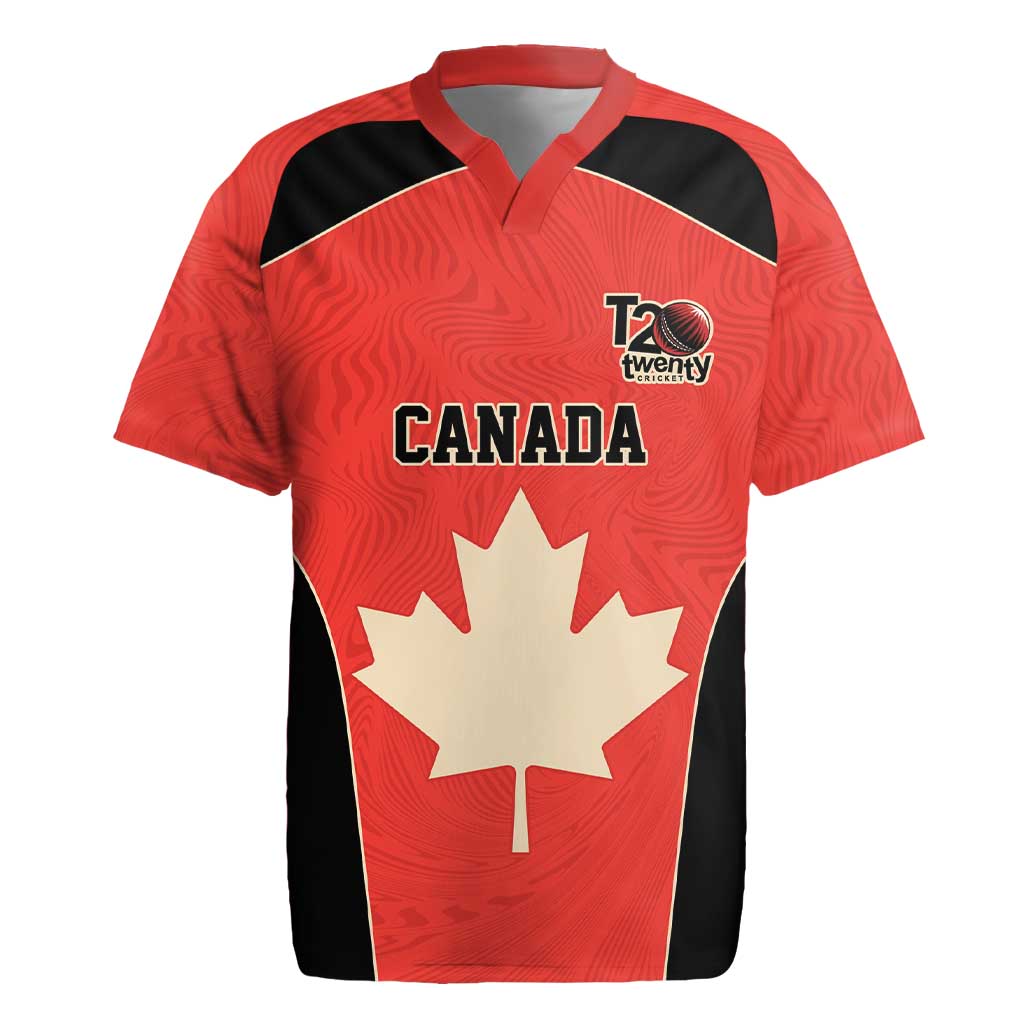Canada Cricket Custom Rugby Jersey Classic Maple Leaf - Wonder Print Shop