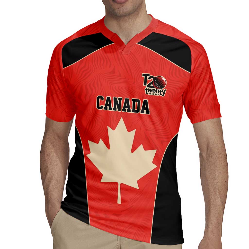 Canada Cricket Custom Rugby Jersey Classic Maple Leaf - Wonder Print Shop