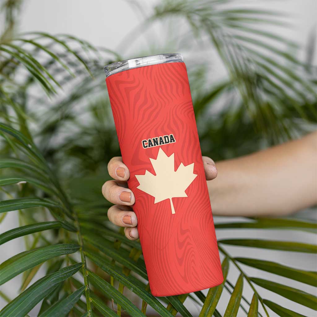 Canada Cricket Custom Skinny Tumbler Classic Maple Leaf - Wonder Print Shop