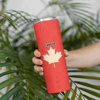 Canada Cricket Custom Skinny Tumbler Classic Maple Leaf - Wonder Print Shop