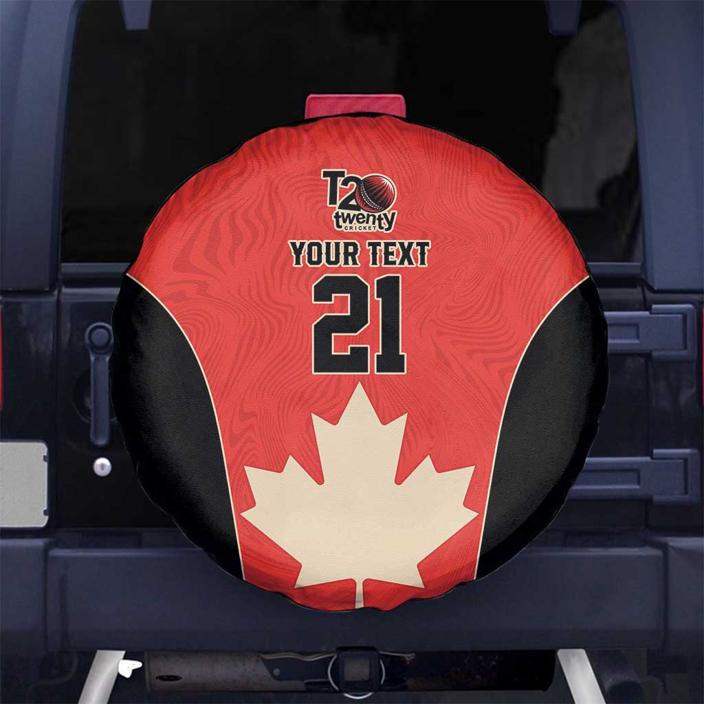 Canada Cricket Custom Spare Tire Cover Classic Maple Leaf - Wonder Print Shop