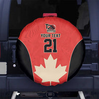 Canada Cricket Custom Spare Tire Cover Classic Maple Leaf - Wonder Print Shop