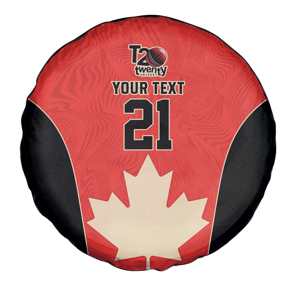 Canada Cricket Custom Spare Tire Cover Classic Maple Leaf - Wonder Print Shop