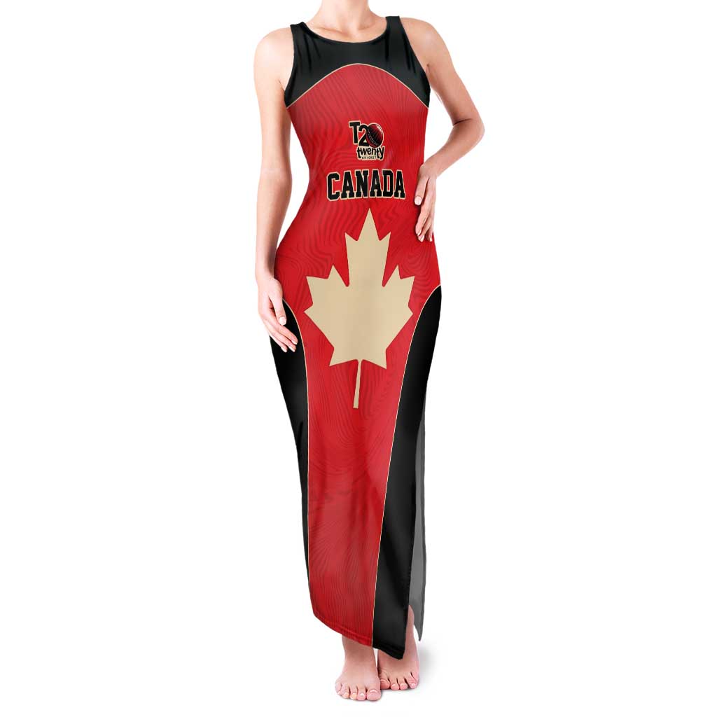 Canada Cricket Custom Tank Maxi Dress Classic Maple Leaf - Wonder Print Shop