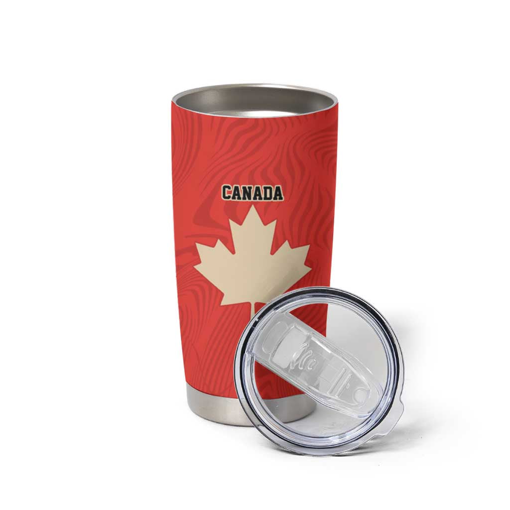 Canada Cricket Custom Tumbler Cup Classic Maple Leaf - Wonder Print Shop