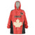 Canada Cricket Custom Wearable Blanket Hoodie Classic Maple Leaf - Wonder Print Shop