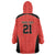 Canada Cricket Custom Wearable Blanket Hoodie Classic Maple Leaf - Wonder Print Shop