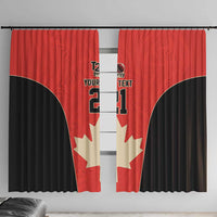 Canada Cricket Custom Window Curtain Classic Maple Leaf - Wonder Print Shop