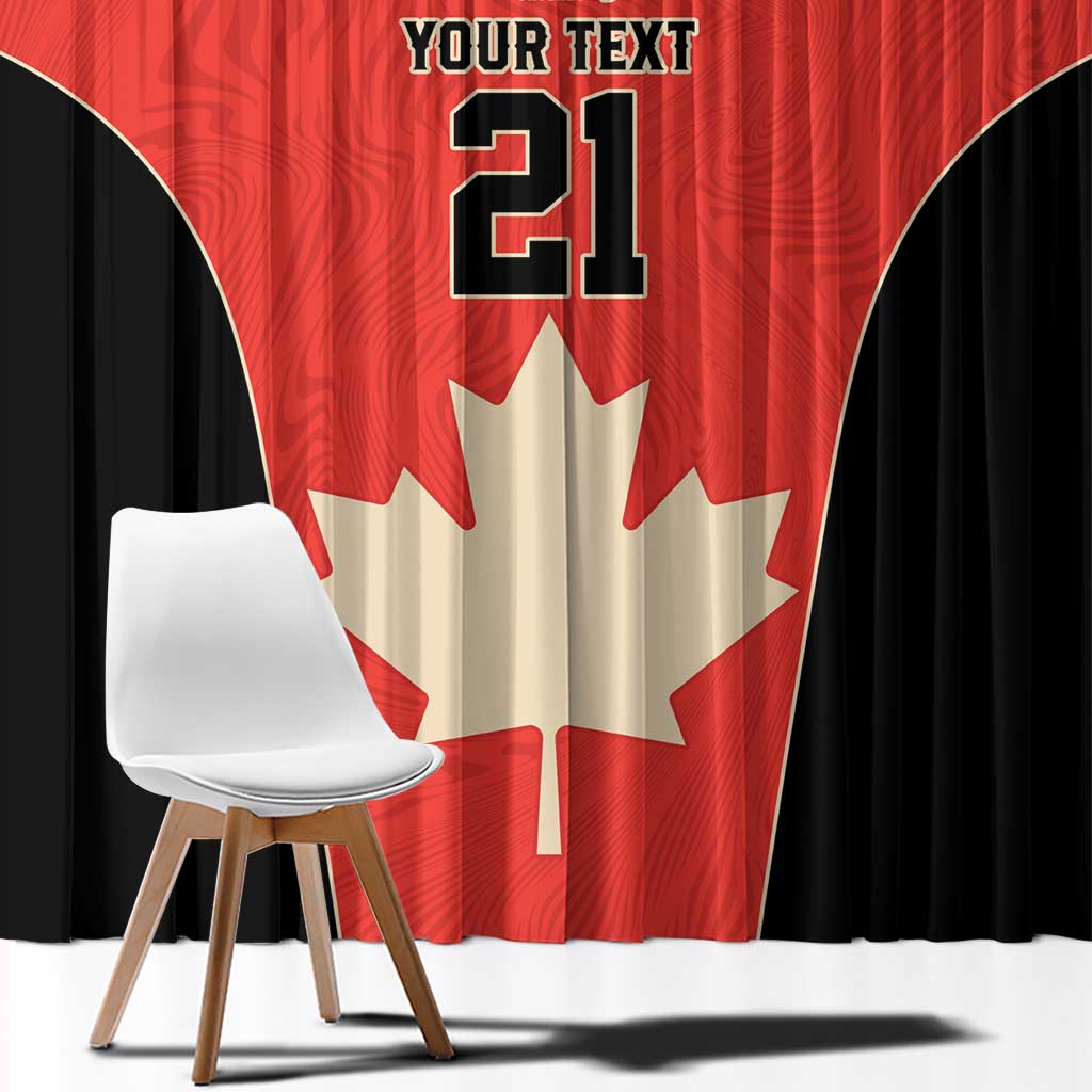 Canada Cricket Custom Window Curtain Classic Maple Leaf - Wonder Print Shop