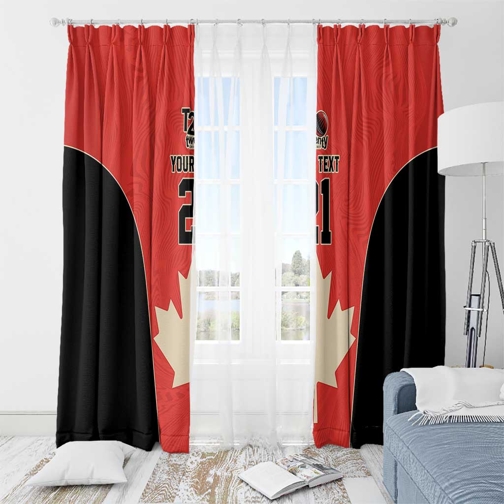 Canada Cricket Custom Window Curtain Classic Maple Leaf - Wonder Print Shop
