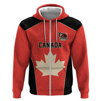 Canada Cricket Custom Zip Hoodie Classic Maple Leaf - Wonder Print Shop