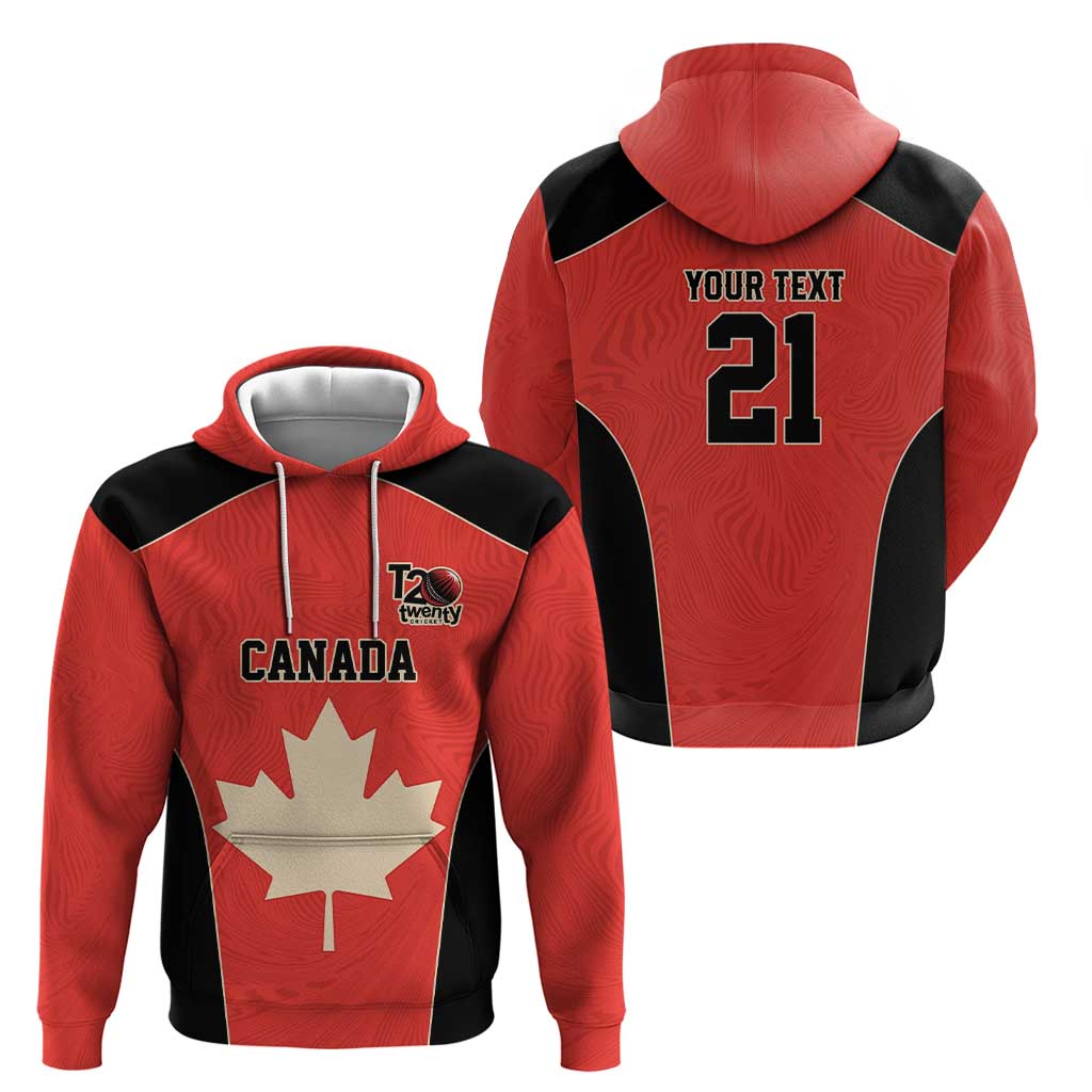 Canada Cricket Custom Zip Hoodie Classic Maple Leaf - Wonder Print Shop