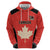 Canada Cricket Custom Zip Hoodie Classic Maple Leaf - Wonder Print Shop