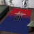 Cayman Islands Cricket Custom Area Rug Classic Coat of Arms Sporty - Wonder Print Shop