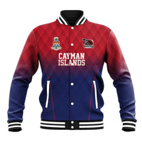 Cayman Islands Cricket Custom Baseball Jacket Classic Coat of Arms Sporty - Wonder Print Shop