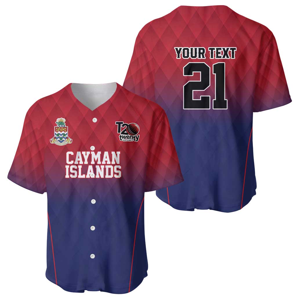 Cayman Islands Cricket Custom Baseball Jersey Classic Coat of Arms Sporty - Wonder Print Shop