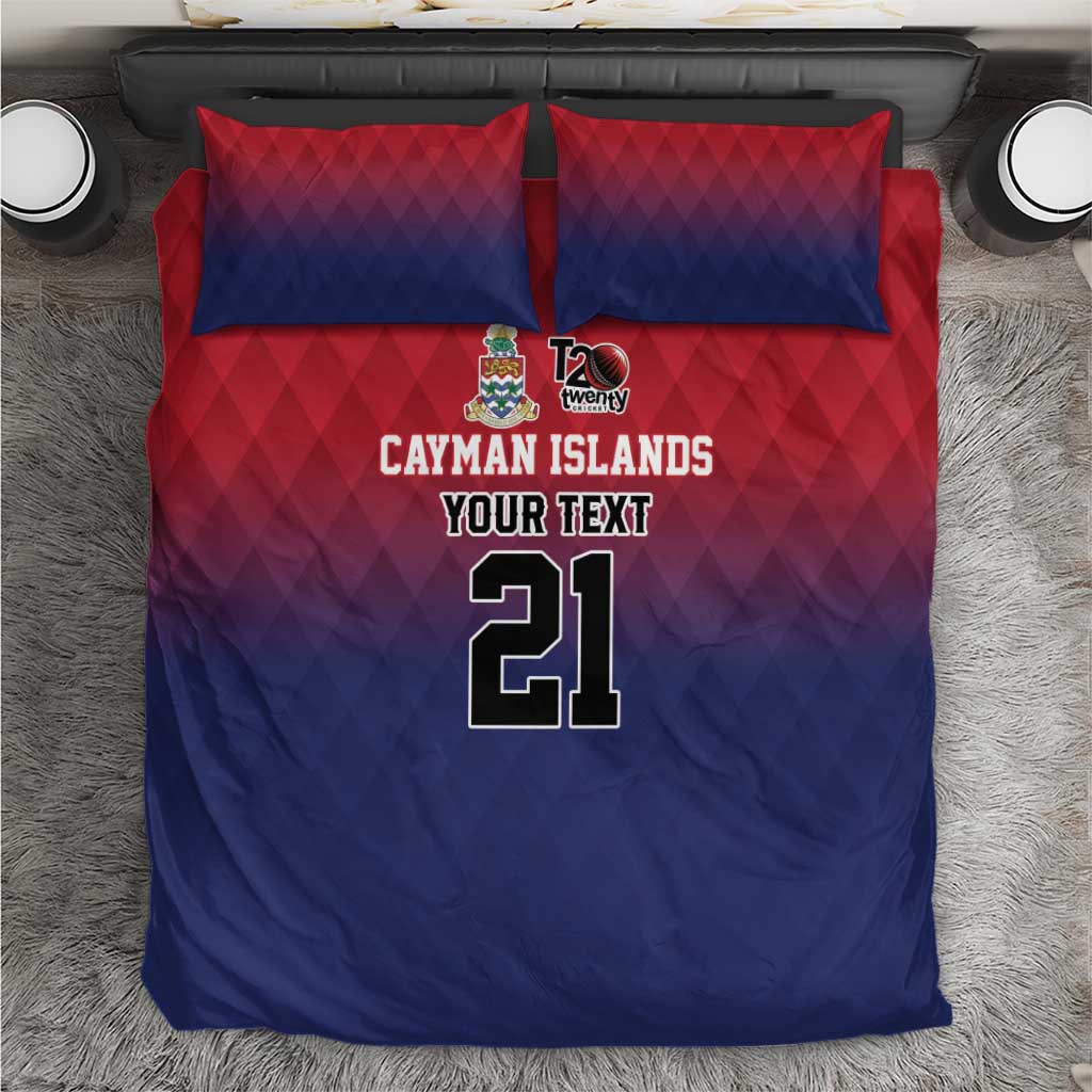 Cayman Islands Cricket Custom Bedding Set Classic Coat of Arms Sporty - Wonder Print Shop