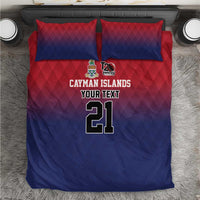 Cayman Islands Cricket Custom Bedding Set Classic Coat of Arms Sporty - Wonder Print Shop